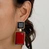 Minimalist Earrings Resin With Geometric Design For Women Summer Fashion