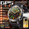 2026 New Adult Outdoor GPS Sport Smart Watch Altimeter Barometer 10ATM Waterproof 580mAh Battery Bluetooth Call Men AMOLED Smartwatch