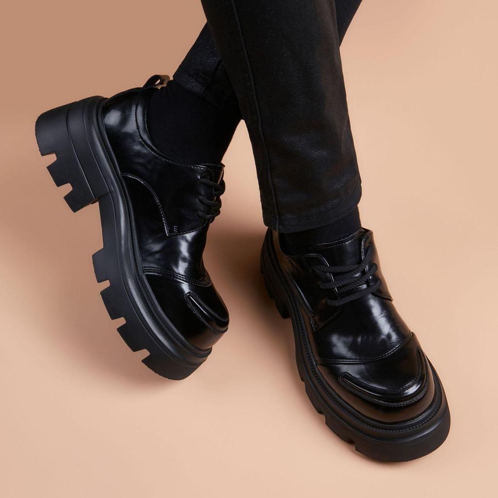 Pánske ležérne topánky z pravej kože na zvýšenie výšky z roku 2025: Hrubá podrážka, priedušná, všestranná, formálny britský štýl