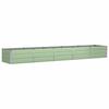 Planter Green 400 X 80 X 45 Cm Steel