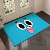 Cartoon T-Die erstaunliche Welt von Gumball Fußmatte Weich Verdickt Flanell Türvorleger Rutschfest Wohnzimmerteppich Heimdekoration
