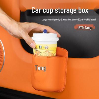 Compatible with BYD Tang EV/PRO/PLUS/L Cup Holders for Beverages, Storage, and Trash.