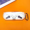 TPU Protective Case Shockproof Clear Transparent Cover Headphone Accessories With Keychain Hook for Nothing Ear(Open)