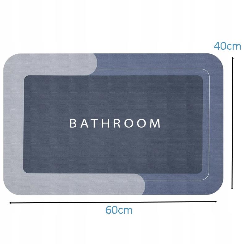 Bath mat, absorbent rug, mat for shower, bathtub, microfiber