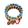 Hand Decoration Acrylic Beaded Bracelet Cute Letter Elastic Bracelet Christmas Bracelets  Women