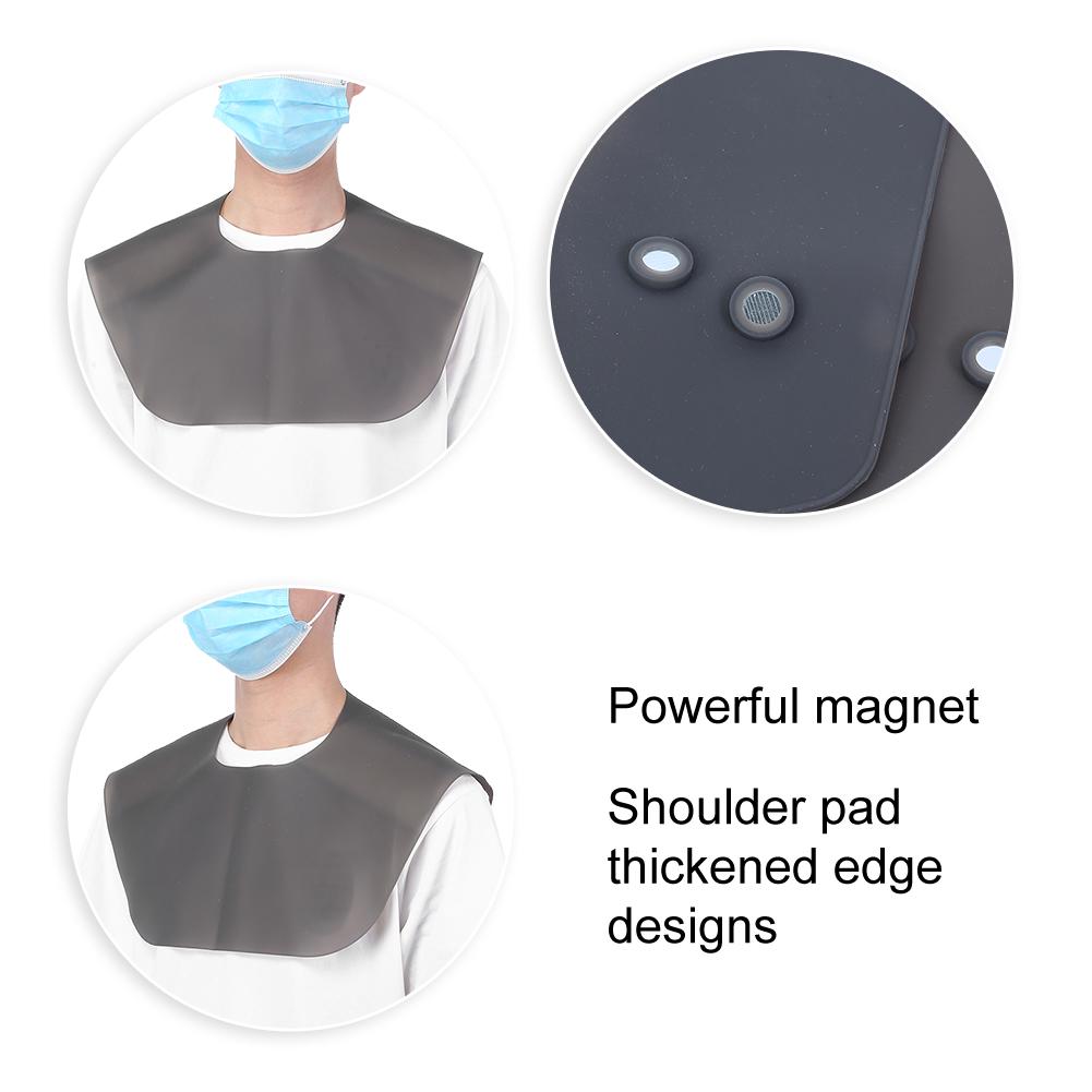 Professional Silicone Hair Cutting Dyeing Cape Home Barber Shop Hairdressing ShawlL Black