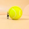 WTEMPO Creative Sporty Mini Coin Purse Ball Series Zipper Soft Storage Bag DIY Casual Headphone Case and Hanging Accessory Various Ball Game Souvenirs