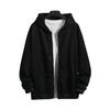 Men Coat Solid Color Hooded Hat Cardigan Soft Drawstring Thick Plus Size Casual Zip Up Winter Jacket Men Clothes