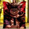 1pc Black Clover Theme Blanket - Digital Print, Polyester, Cozy for All Seasons, Perfect for Outdoor, and Travel