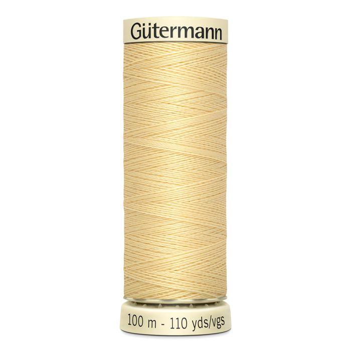 Fil à coudre - GUTERMANN - Att 325 - 100% polyester - Jaune clair - 1 Bobine
