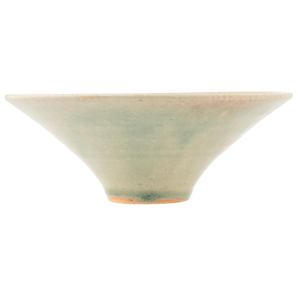 Marui Pottery Shigaraki Ware Hechimon Diameter White Glass Ivory Bowl/Plate, approx. 15cm, MR-3-4114