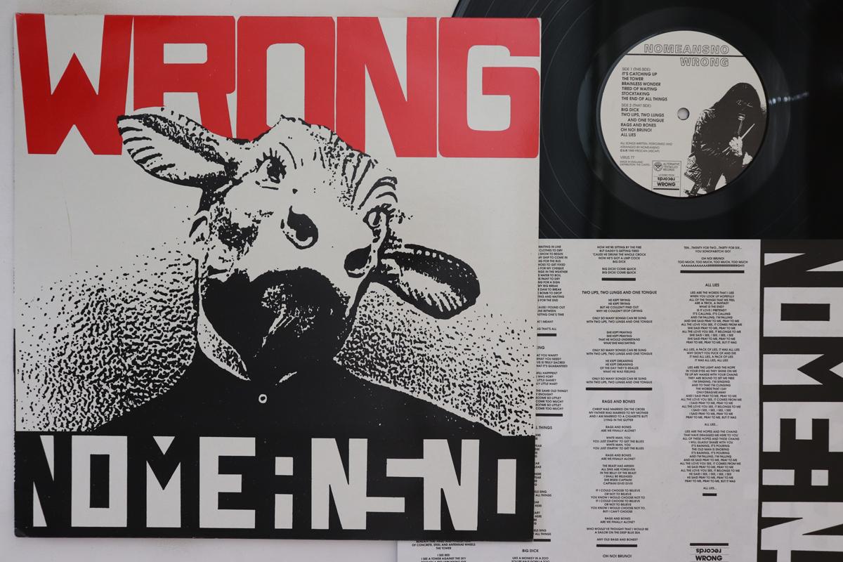 

LP Record NOMEANSNO - Wrong VIRUS77 ALTERNATIVE TEN 1989 US Rock Used