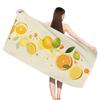Summer Orange Pattern Digital-printed Polyester Superfine Fiber Double-sided Fleece Beach Vacation Bath Towel, Beach Towel