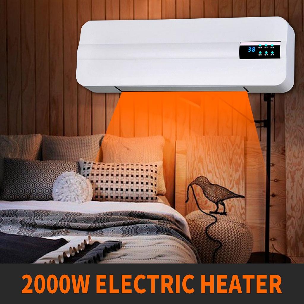 2 in 1 Cool & Warm Wall Mounted Air Condition Fan Electric Heater