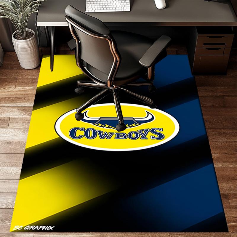 North Queensland Rugby Rug Office Floor Mat - Machine Washable for Bedroom, bedroom, livingroom, Room Decor Fan Gifts Christmas