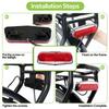 High Brightness Long Lasting Waterproof ABS LED Rear Light for 36V And 48V Regular Bicycles And E Bikes Night Riding
