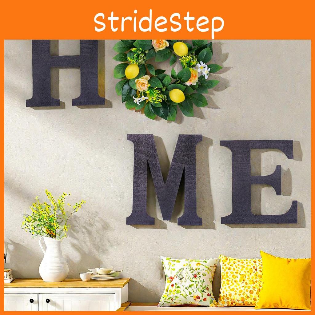 Zitronenhaus Holztürhänger mit Blumendekor für Garten und Stilhaus