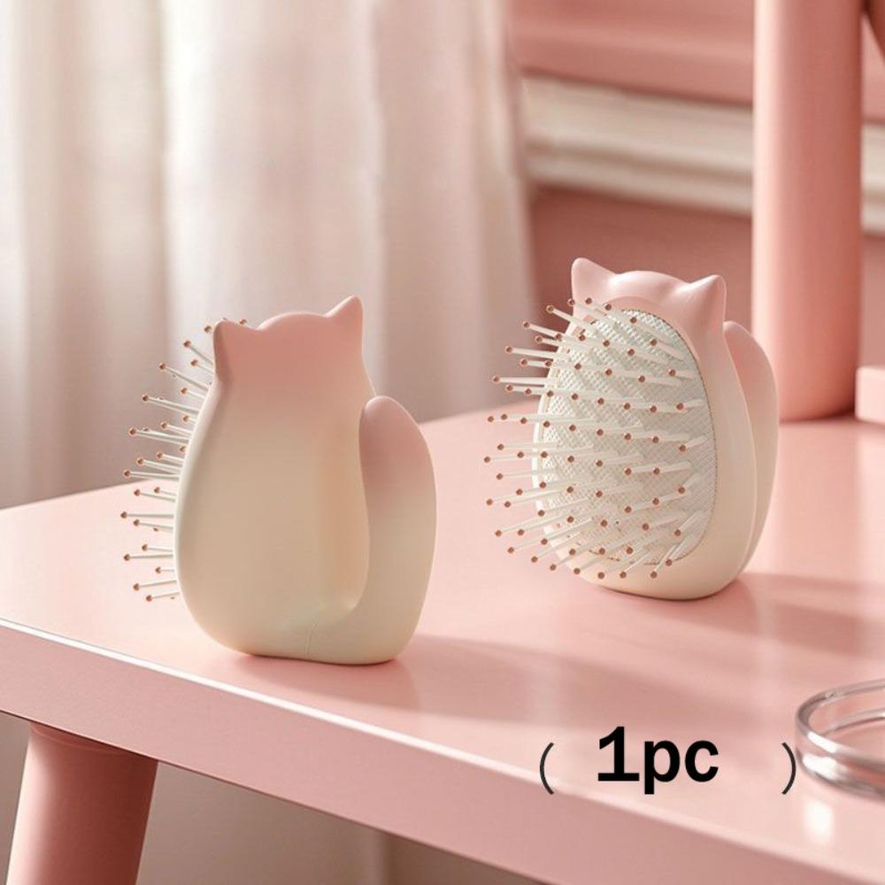 

Plastic Air Cushion Massager 3D Scalp Hair Curling Tool New Air Cushion Comb Home рожевий