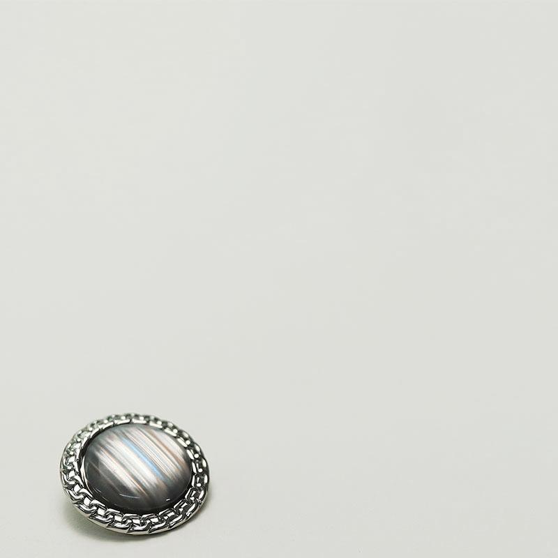 

Знаменитые перламутровые металлические пуговицы с цепочкой по краю для женщин, свитер, пиджак, шуба, пуговицы 2 #[chain edge pearlescent gray] 25mm