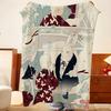 Artist Y-Yoshitomo Throw Flannel Throw Blanket, Lightweight Cozy, Durable Washable Cute Cool