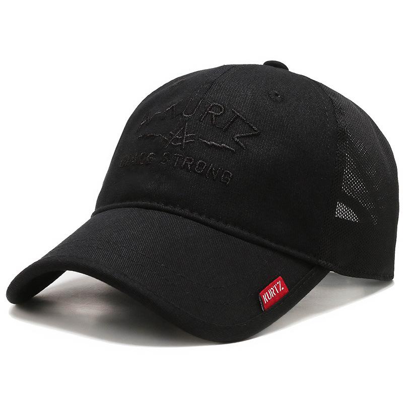 JYL TS DIY Cotton Baseball Cap Men Long Brim Sun Hat Cotton