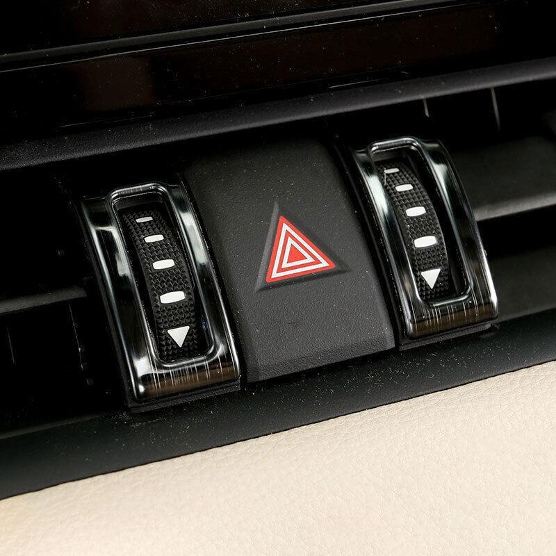 Black Titanium 2019-2023 Middle Air Outlet Vent Cover Trim For Toyota RAV4 4PCS