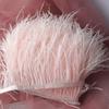 Struisvogelveer Franje - Diverse Kleuren, 10-15cm, 1 Meter voor Kledingaccessoires
