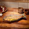 Thai Restaurant Grilled Fish Plate Specialty Heated Stove Dining Table Dry Pot Household Tableware Practical Kitchen Decor
