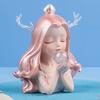 Mermaid Sculpture Anti-rust Delicate 6 Styles Fashionable Multi-purpose Figurine for Students