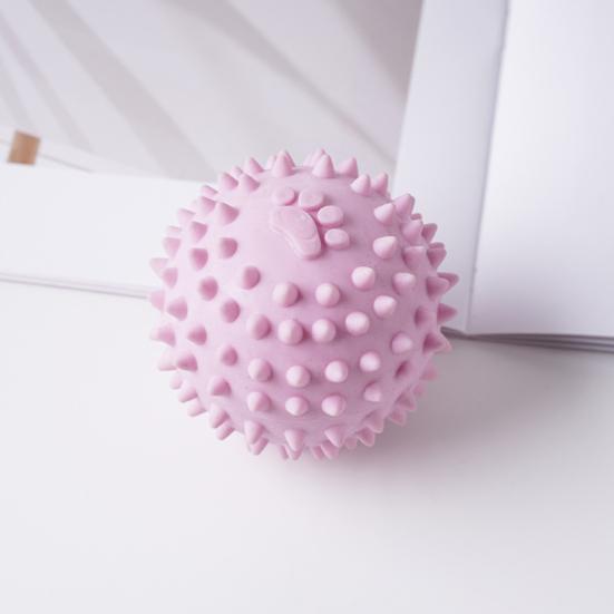 Spiky Ball Dog Toy Squeaky Dog Chew Toy Interactive Puppy Teething Toy Teeth Cleaning Toy for Training Fetch Anxiety Relief