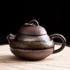 100ml Retro Kiln Water Fired Calabash Pot Kiln Change Retro Ceramic Small Capacity Pear ShapeTeapot Kung Fu Brewing Tea Pot