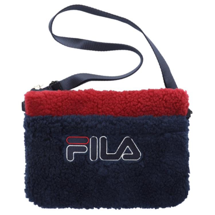 FILA Korean Style Popcorn Sakoshu Bag Shoulder Crossbody Bag Navy Blue Unisex bags FS3BCC6376X-INA Marine Blue