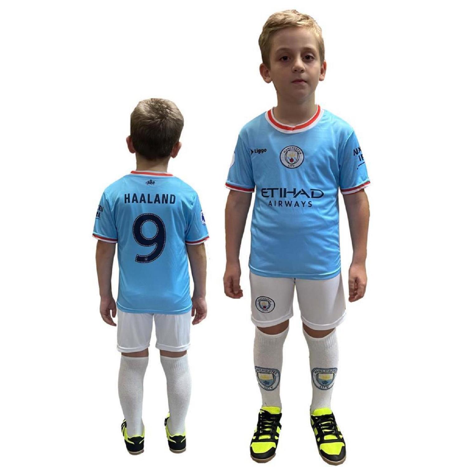 

Детский комплект из джерси Haaland, шорты из джерси, комплект носков