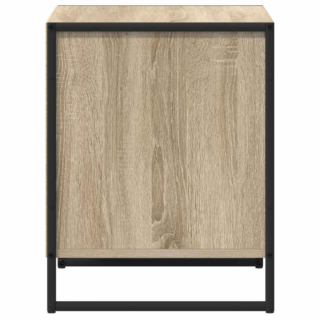 Nightstand Set of 2 Sonoma 50 X 39.5 X 50 Cm Particleboard