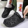 Hausschuhe Herren Sommer Außenbekleidung Plateau-Sandalen Herren Rutschfest Weichsohlig Outdoor Strandschuhe Große Größe Lochschuhe