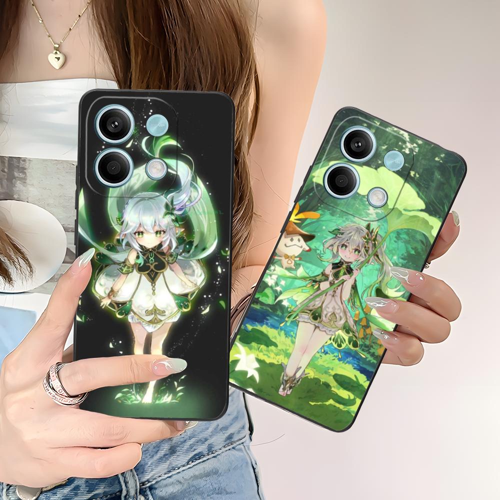 Game GI Nahida Matte TPU Mobile Phone Case for POCO F7 F6 F5 F4 F3 F2 Pro GT C75 C71 C65 C61 C40 Pro Ultra Colorful Cover