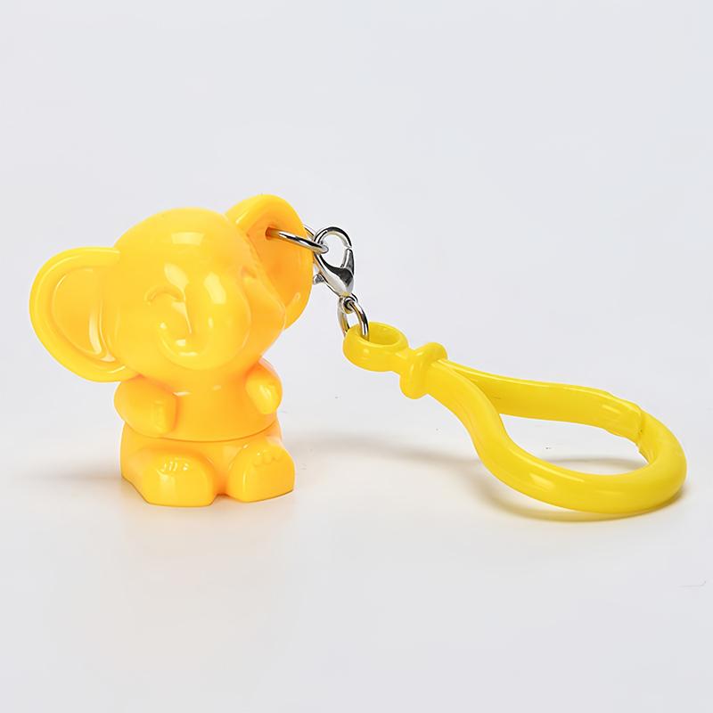 Elephant Shaped Silicone Lip Brush Keychain Pendant Fashion Makeup Brush Cute Lip Mud Halo Dye Brush Concealer Brush