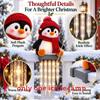 Winterglow Snowman Reindeer Solar Icicle Light Decor For Christmas Holiday Home Yard Scene