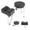   PU Leather Tattoo Leg Arm Rest Pad Pedicure Foot Stool Chair Black