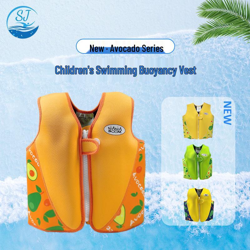 

Children s Cartoon Print Buoyancy Swimsuit Vest for Toddlers Large оранжевый