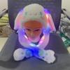 Adorable Bunny Hat: Cute Plush Hat with Moving Ears and a Glowing Airbag To Keep You Warm and Stylish.