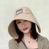 Women's Korean Style Sun Hat with Extended Brim and Face Covering for Summer Outdoor Protection.