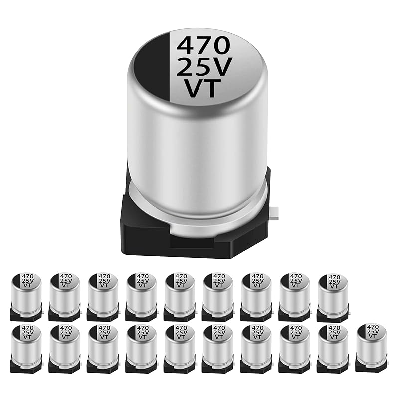 20pcs 16V 220UF SMD Aluminium Electrolytic Capacitors for Arduino 6.3X7.7MM(0.25x0.3in)