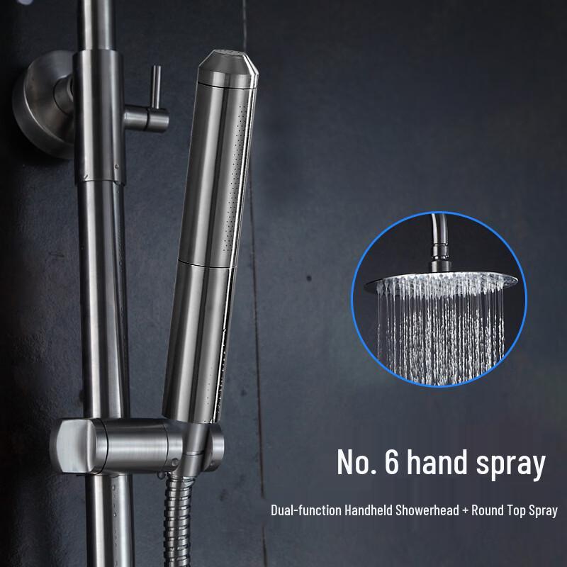 TLXT Stainless Steel Wall-Mounted Shower Faucet Set