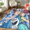 Custom 1Pc Elsa'S Magical Sparkle Rug Office Carpet Indoor Outdoor Entrance Doormat Nonslip Soft And Comfortable Living Room D91671