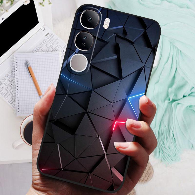 Vivo V40 Lite IDN V40SE Y200 Y300 Telefon Kılıfı Arka Kapak Moda Çiçek Kelebek Yumuşak TPU Kılıflar Vivo V 40 Lite V40 SE İçin