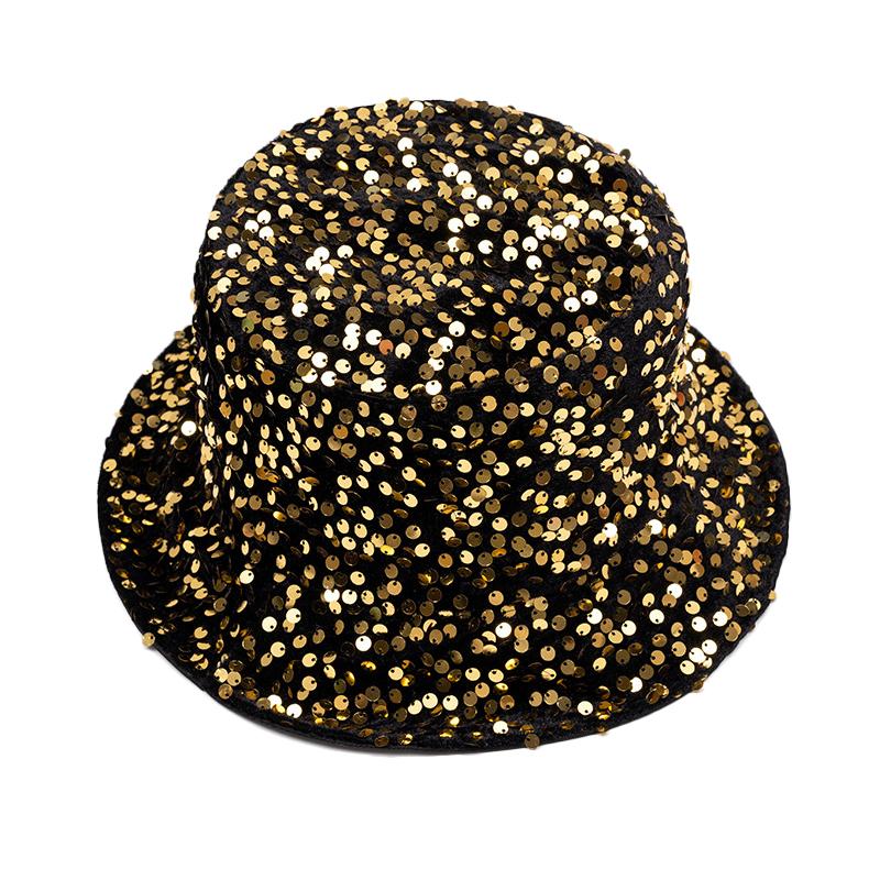 Sequin Fisherman Hat Women's Outdoor Travel Sunshade Basin Hat Bucket Hat
