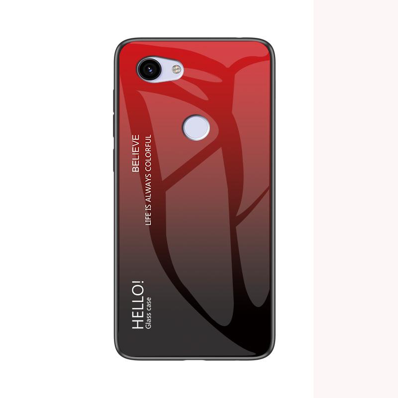 Pro Google Pixel 3A 3 XL Pouzdro Módní Pevné Tvrzené sklo Gradientní Ochranný Zadní kryt pouzdro Pro Google Pixel 2 XL Pixel3 3a