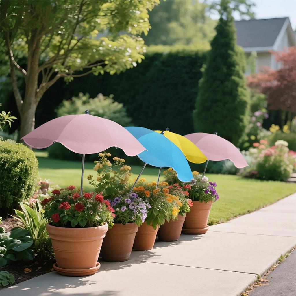 3pcs Plant Umbrellas For Outdoor Plants