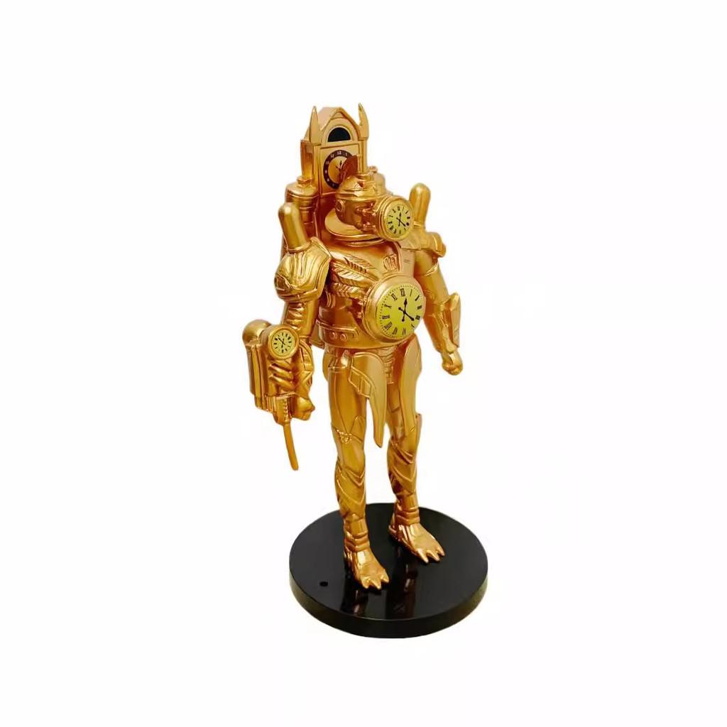 Golden Clockman Pvc Collectible Action Figure With Movable Joints For Display And Gift